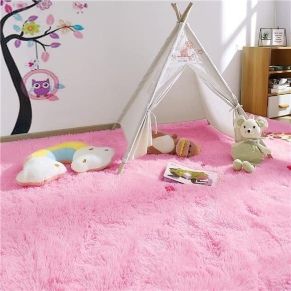 Modern Fluffy Area Rug, Shaggy Rugs for Bedroom Living Room Ultra Soft Shag Fur - Picture 2 of 6